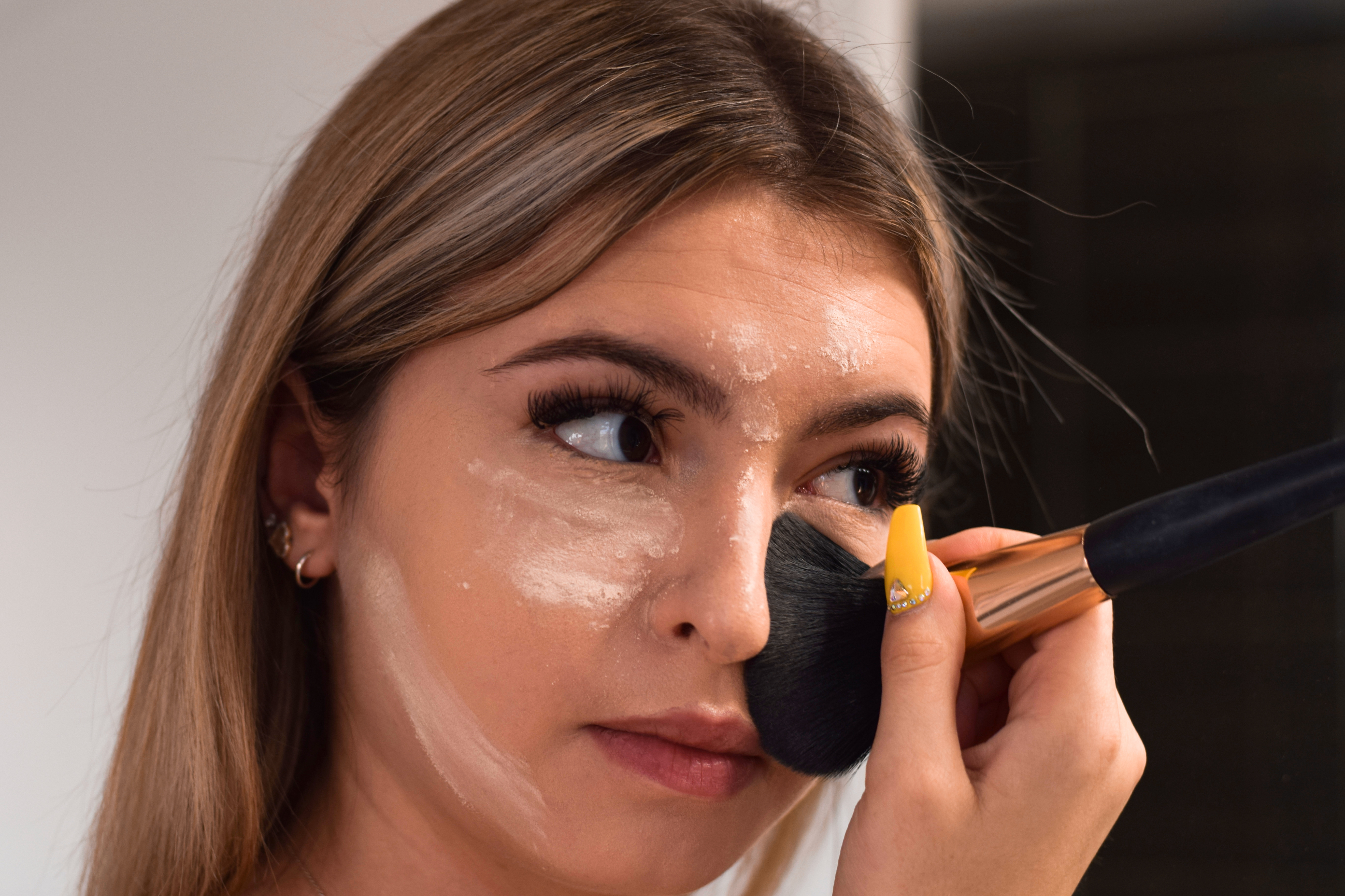 Applying Powder to the Face